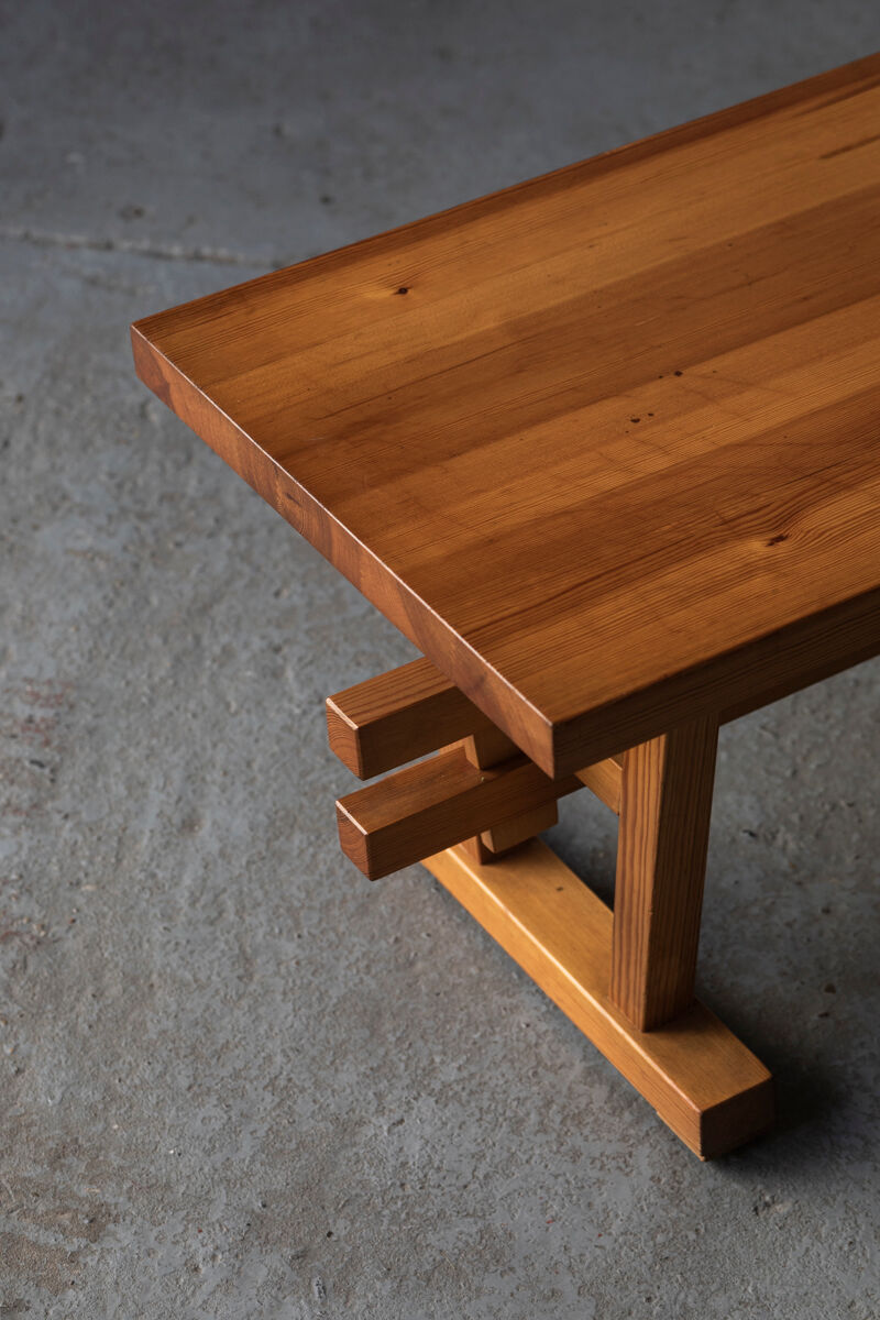 Dining set of 3 in solid oregon pine