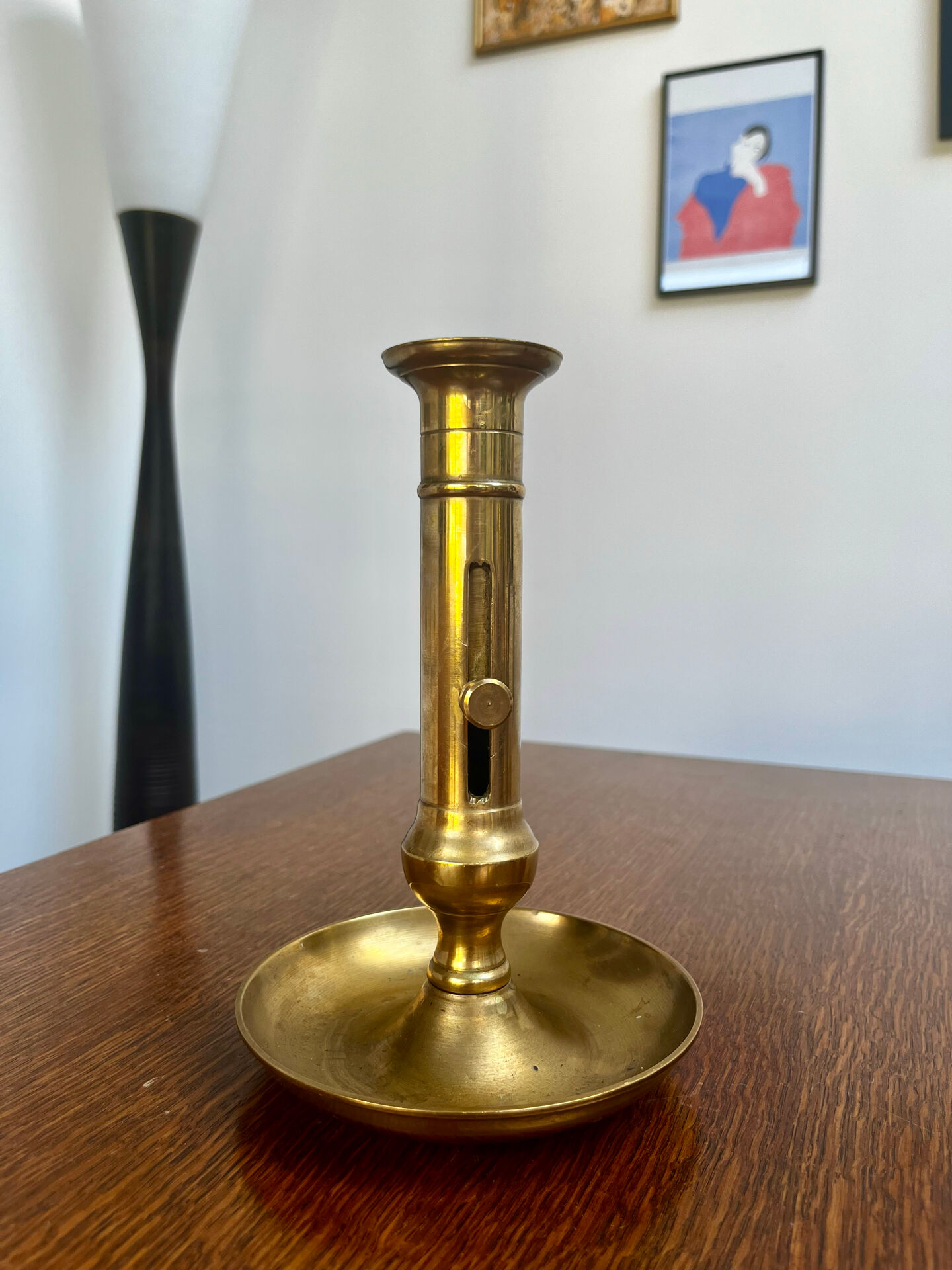 Set of 3 brass candle holders