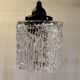 Paire de suspensions en verre holophane - mid. XXeme