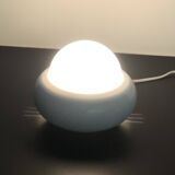 White UFO lamp model c359 by LUCI, Italy 70s