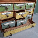 Antique German Herbs Hanging Cupboard From Around 1900.