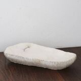 Brutalist free-form alabaster emptier