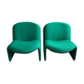 Set of 2 Italian Alky lounge chairs by Giancarlo Piretti for Castelli, 1970s
