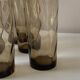 Vintage smoked glass glasses