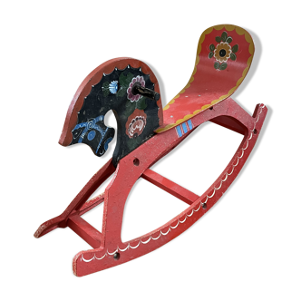 Wooden rocking horse