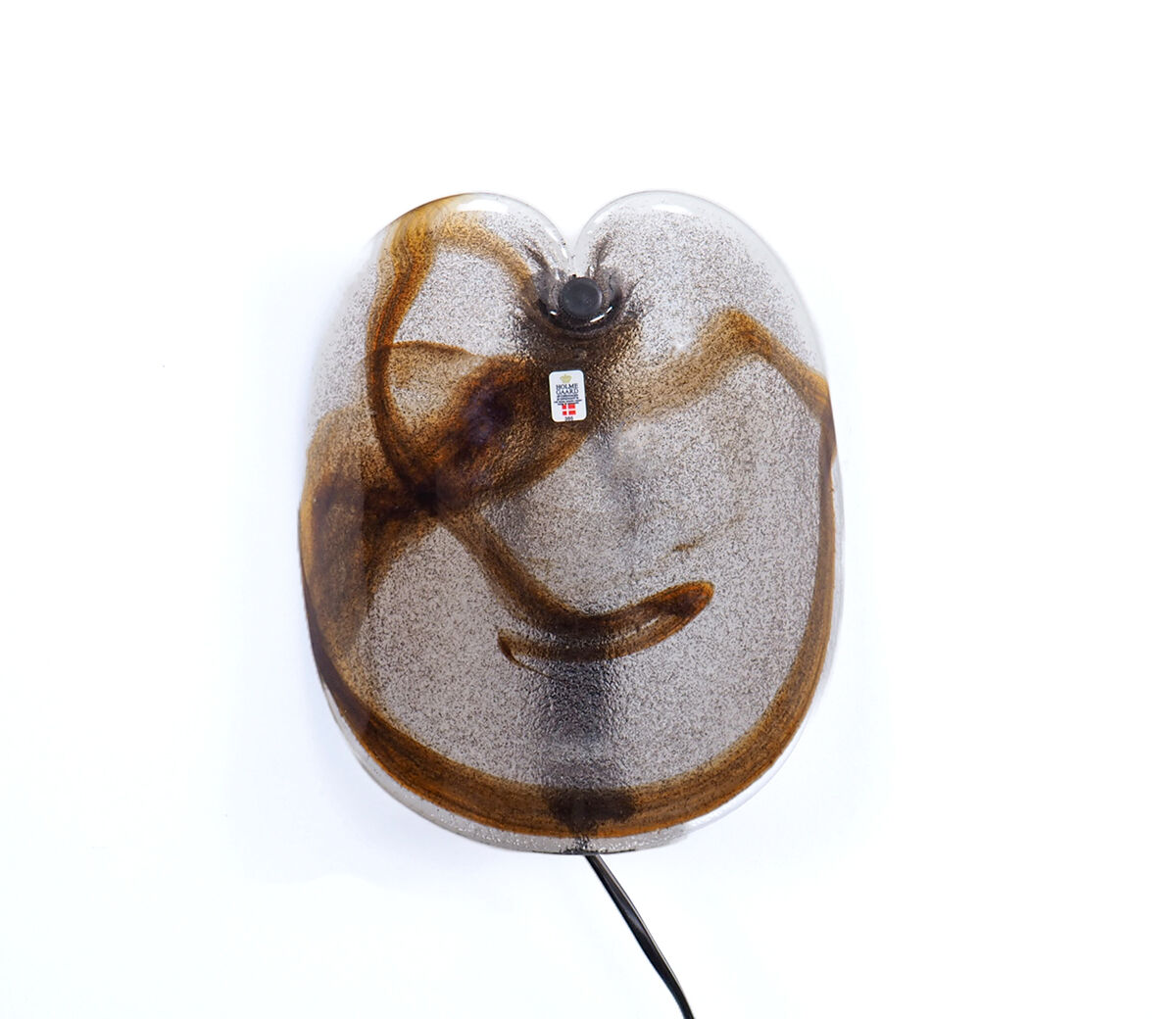 Per Lütken glass wall lamp for Holmegaard, 1970s