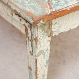 Wooden farmhouse bench