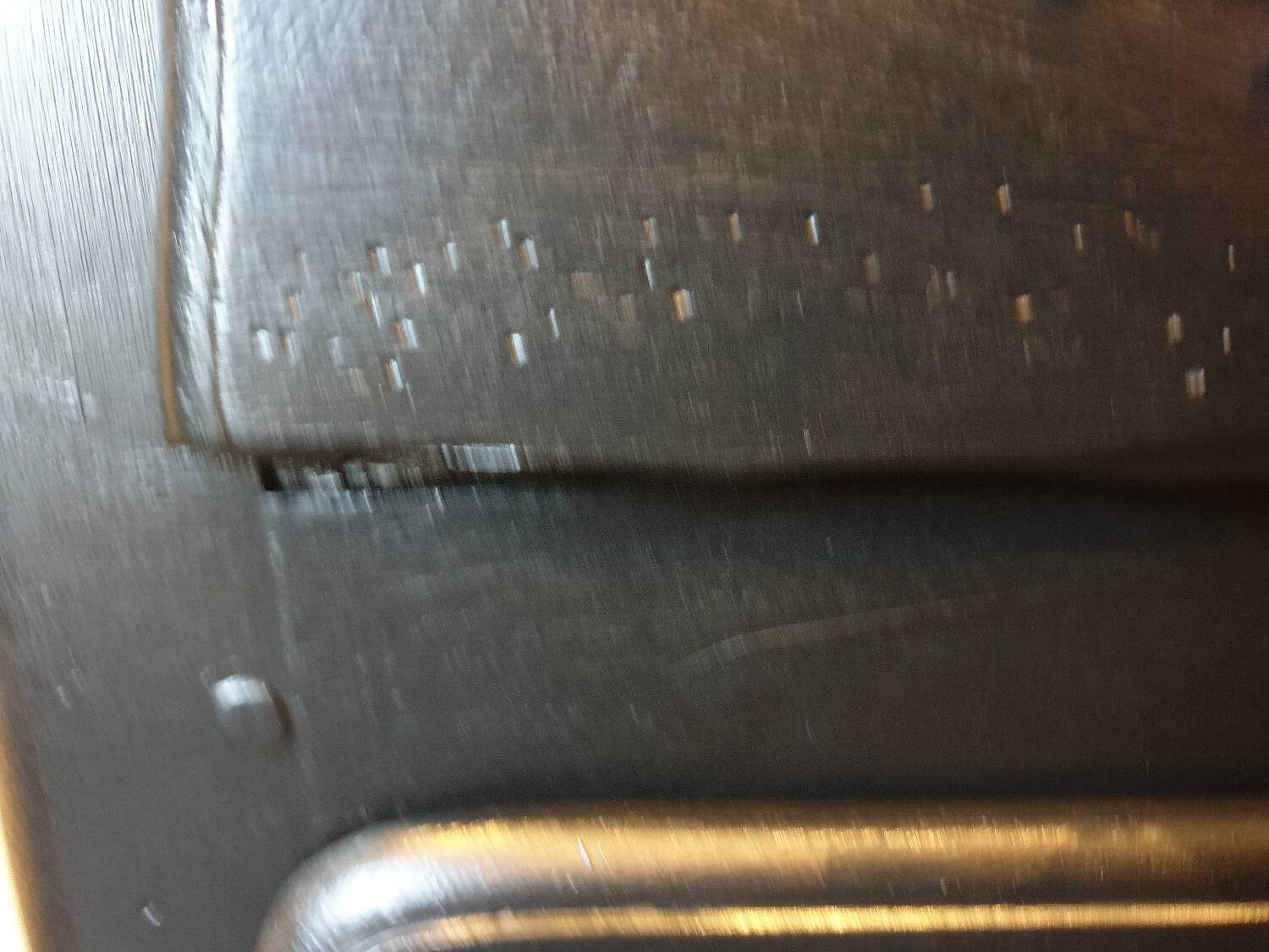 Stamped black Louis XV chest of drawers