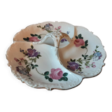 Plat compartiments  porcelaine  original