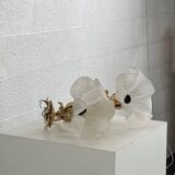 Pair of vintage golden wall lights