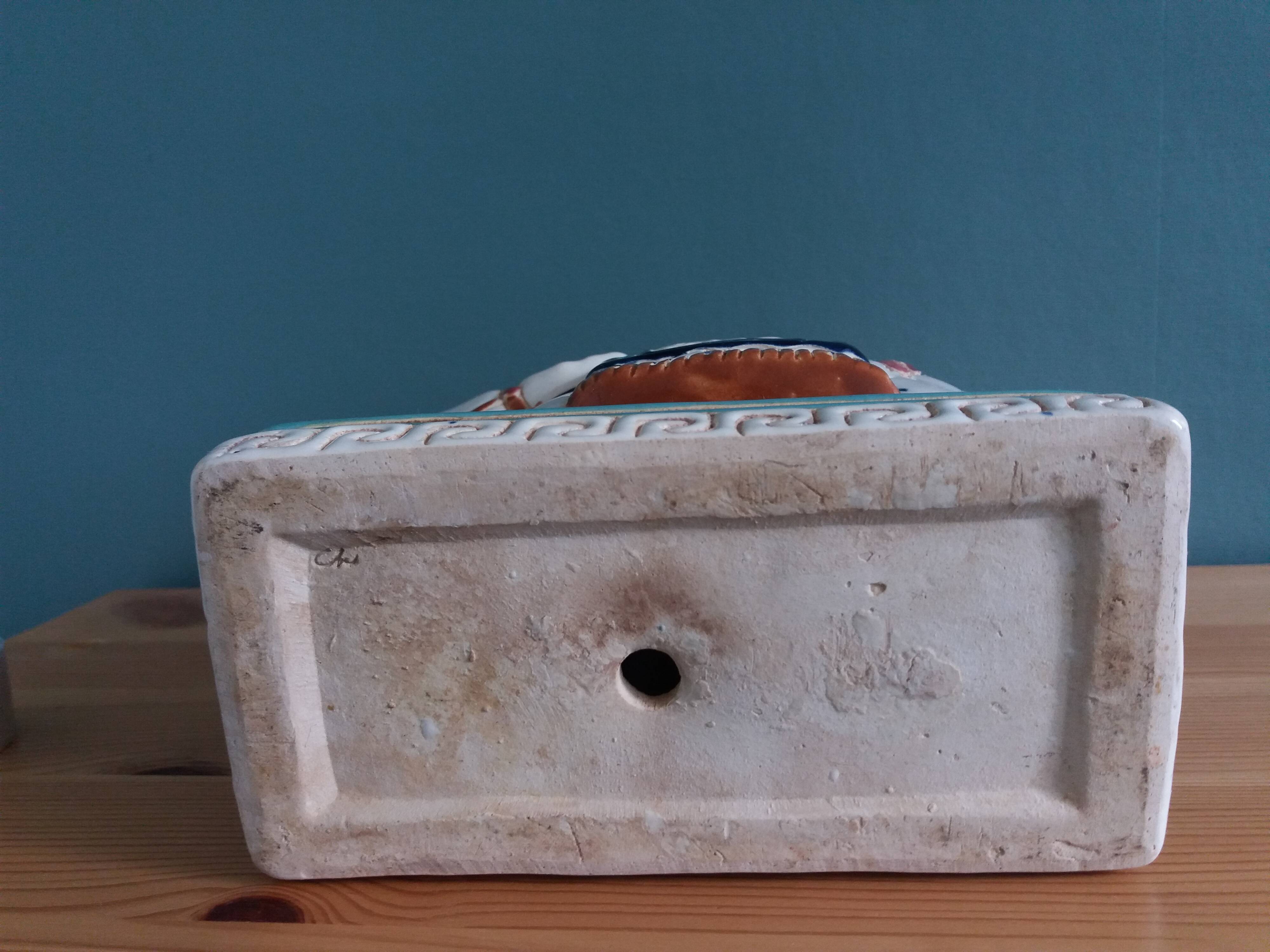 Elephant signed plant holder or candle holder