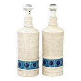 Aldo Londi desk lamps in ceramic by Bitossi Italy 1960 Signed