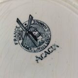 Set of 10 ironstone plates Moulin des Loups Acacia