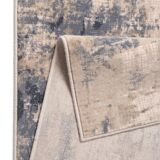 2.4x3.4 m Blue and beige wool rug