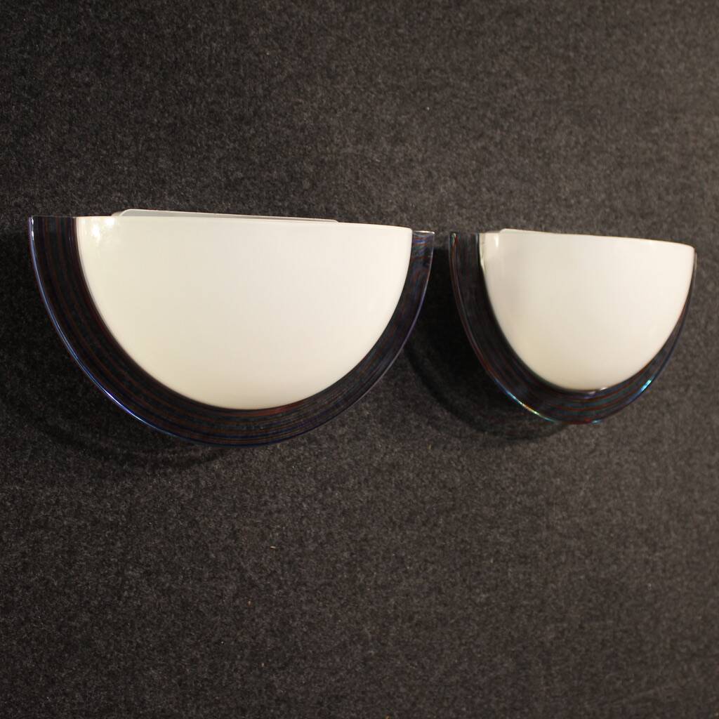 Pair of Italian wall lamps from the 1970s