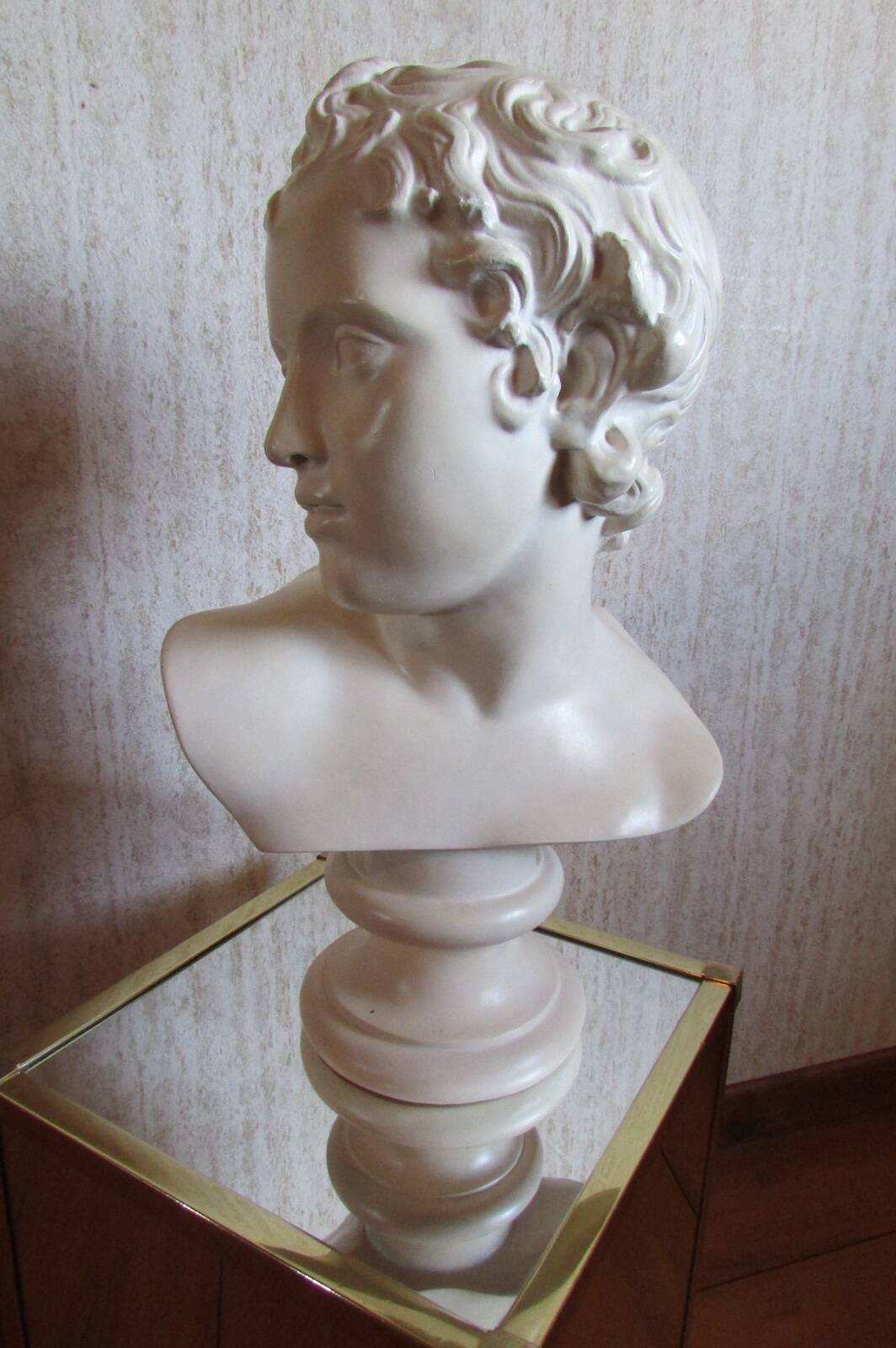 Head of a young man, plaster bust