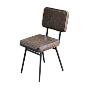 Chaise vintage simili cuir