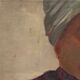 Huile toile Gabrielle Guillot de Raffaillac personnage oriental turban