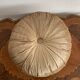 Gold lamé round velvet cushion