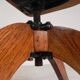 Oak office chair, workshop chair, adjustable height, 1930s