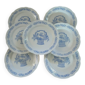 7 assiettes plates anciennes
