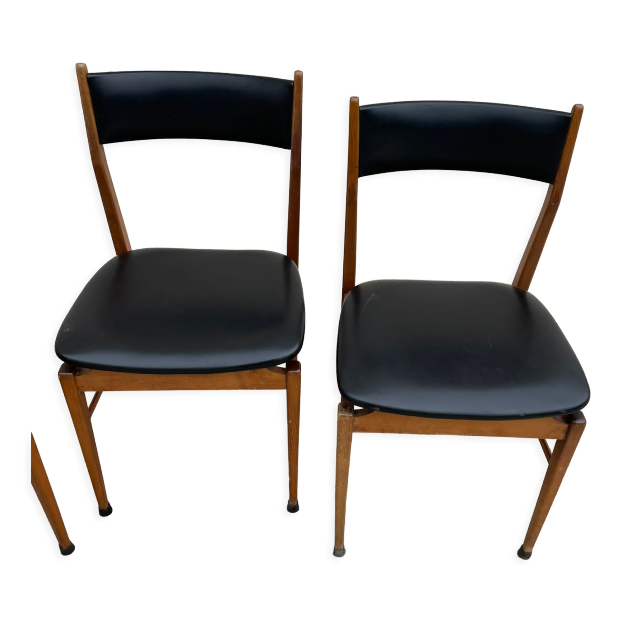4 Danish teak chairs