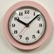 Vintage Pink East German Bakelite Wall Clock from Weimar, 1980s