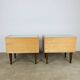 Pair of Scandinavian teak bedside tables, 1960s