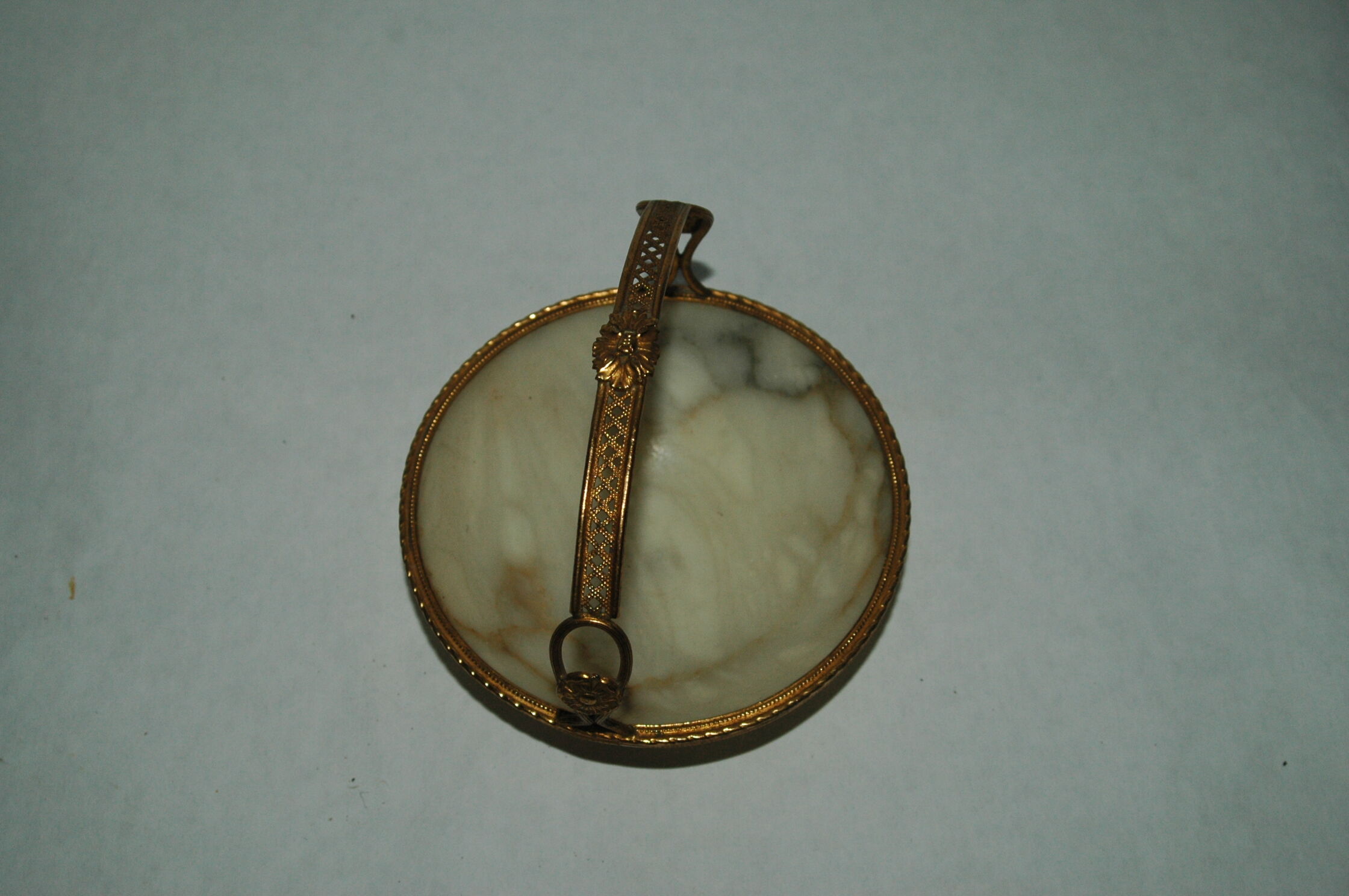 Napoleon III alabaster and gilded metal