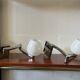 Pair of Murano Glass Wall Lamps from the 1950s with Adjustable Support
