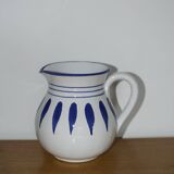 Vintage blue patterned pitcher