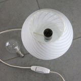 Lampe de table vintage small Murano mushroom swirl 70s