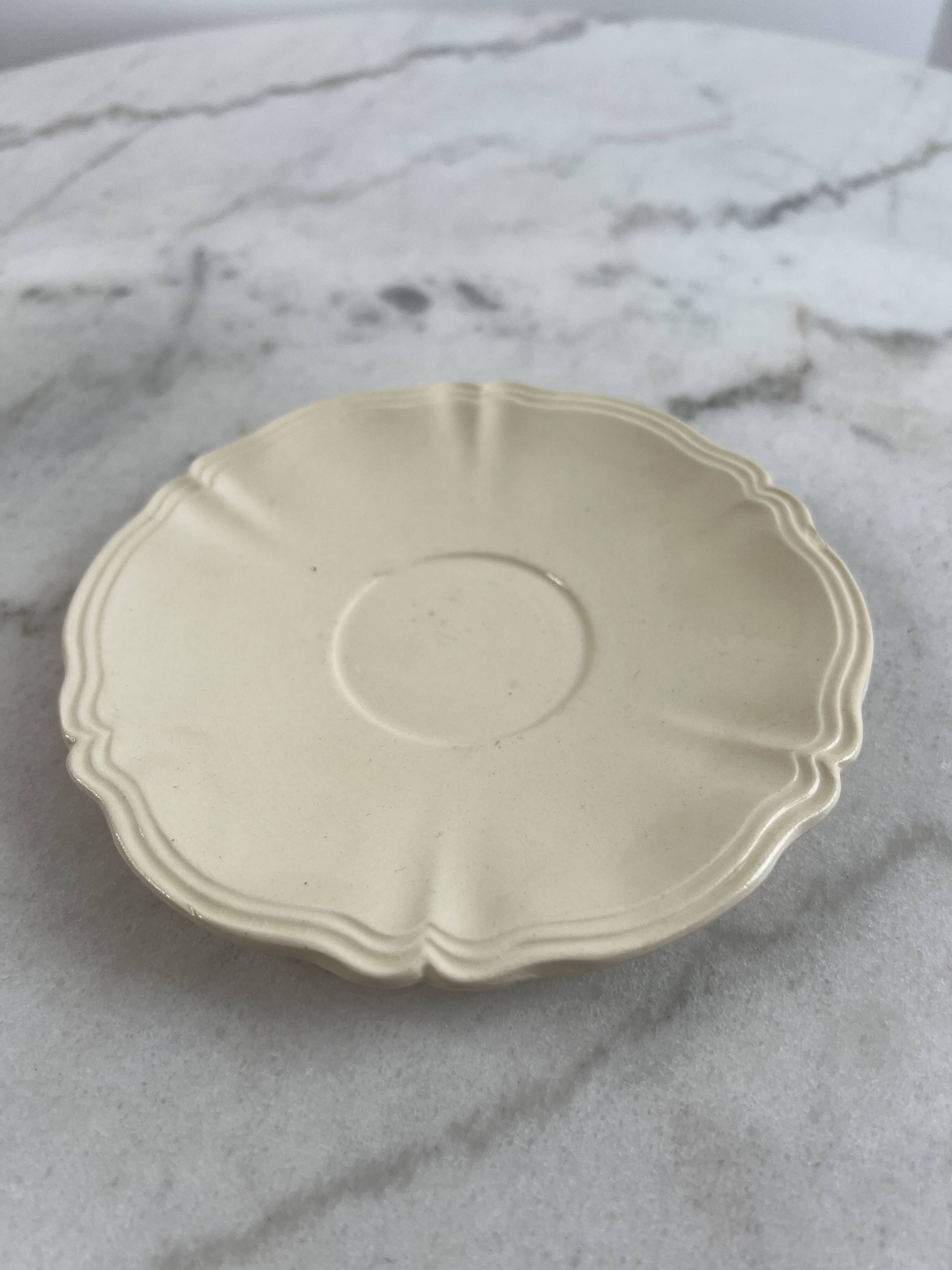 Iron earth tea cup Sarreguemines and Digoin