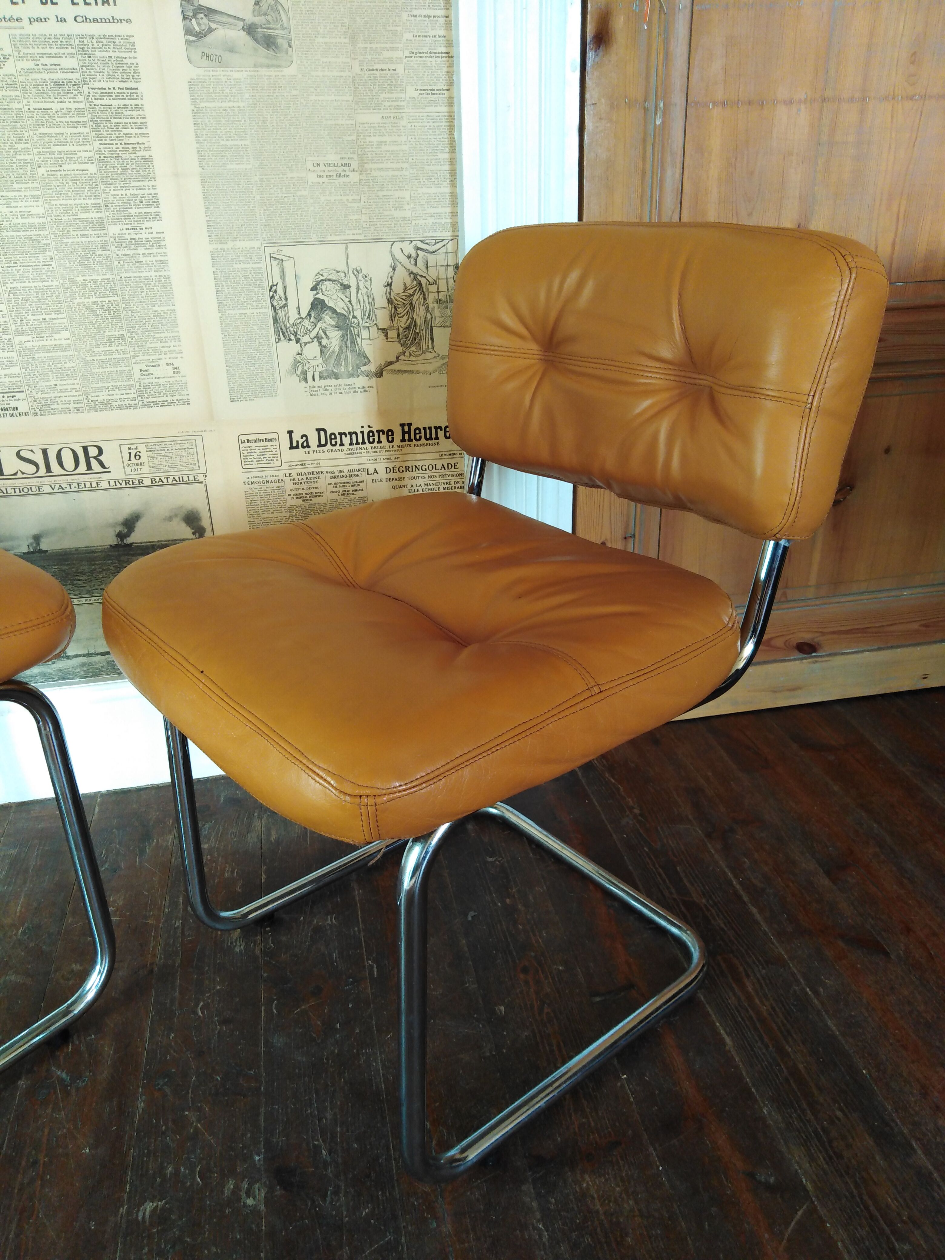 Two chairs, roche bobois, 70s