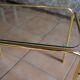 Glass side coffee table 70s