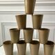 Lot de 10 verres en grès Digoin Sarreguemines années 70