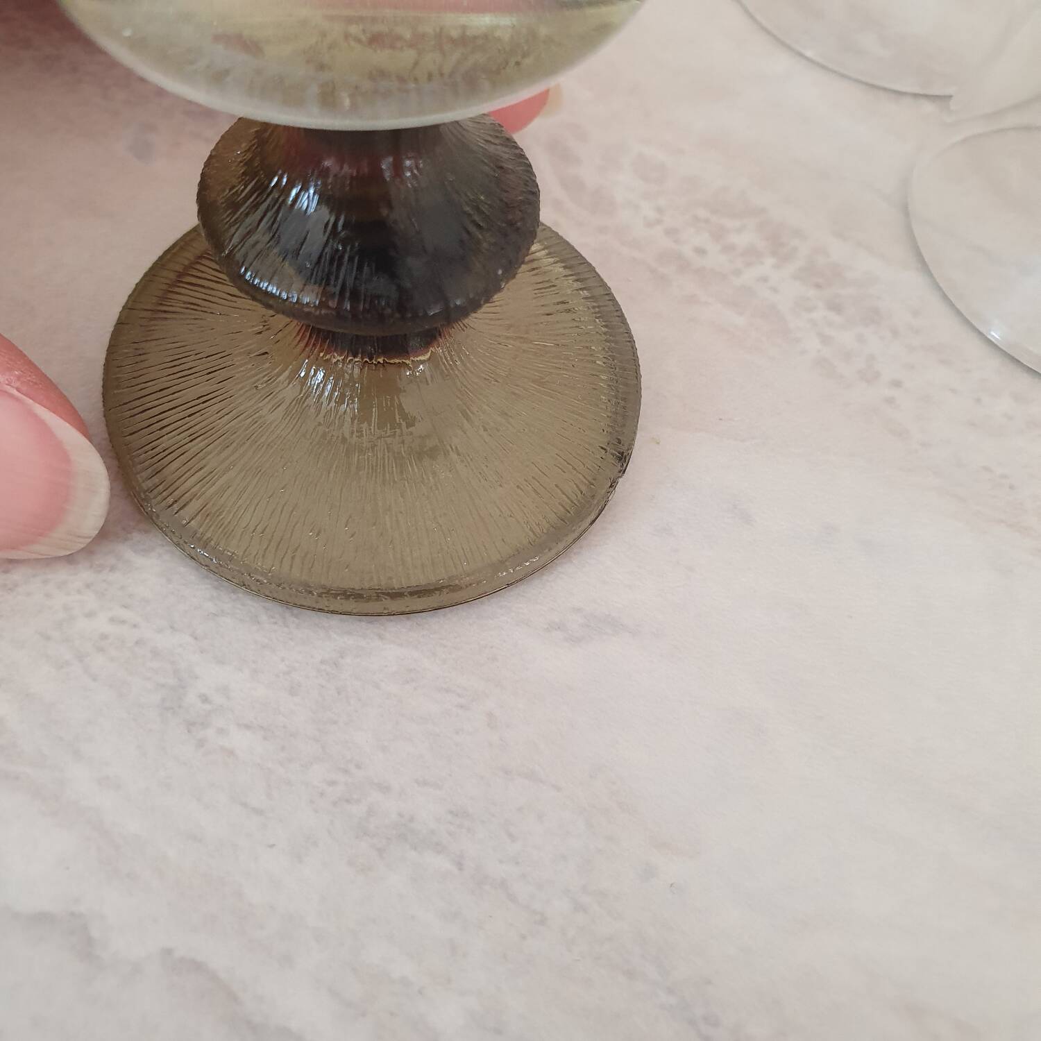 6 small green foot flutes in the Timo Sarpaneva style