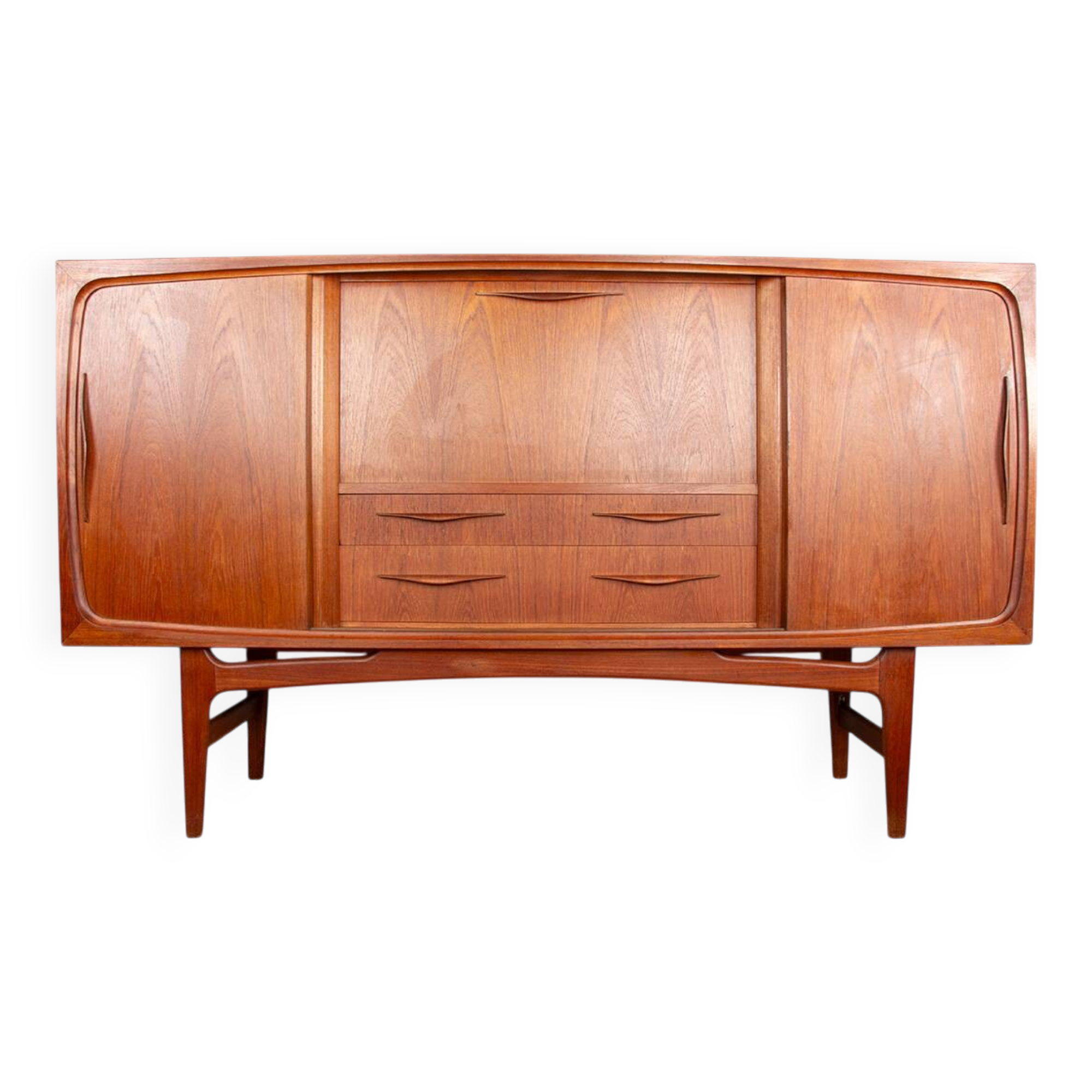 Sideboard, Danish teak Highboard, Ærthoj Jensen and Mølholm Herning 1960