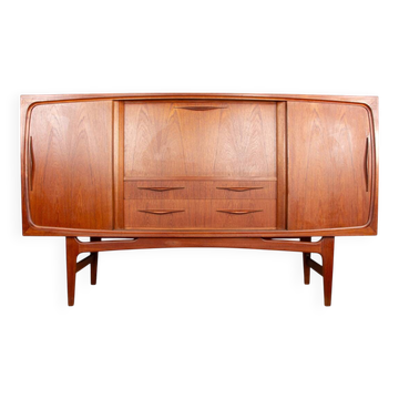 Sideboard, Danish teak Highboard, Ærthoj Jensen and Mølholm Herning 1960