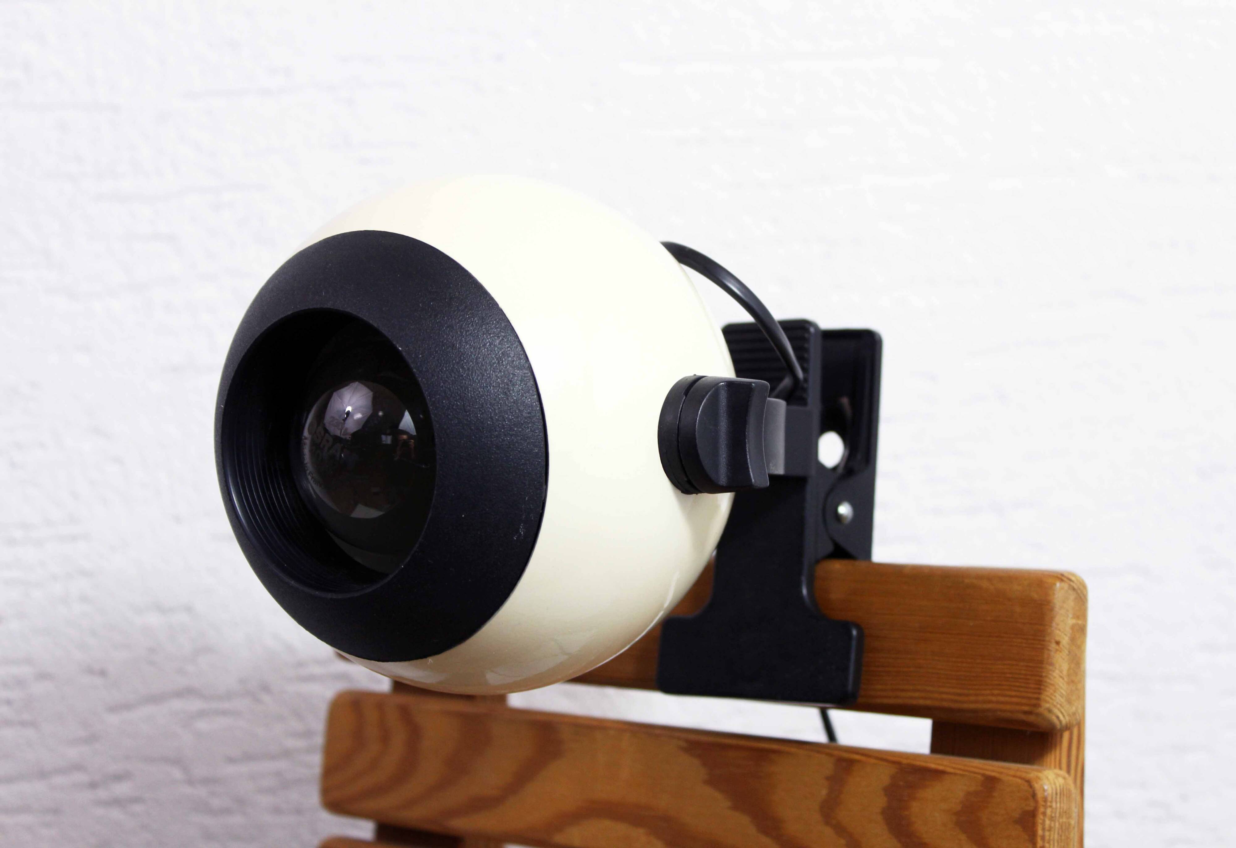 Eye ball clamp wall lamp 1970