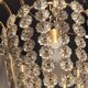 Magnificent brass pendant with floral decoration, Swedish Modern-Decor from the 1950s.