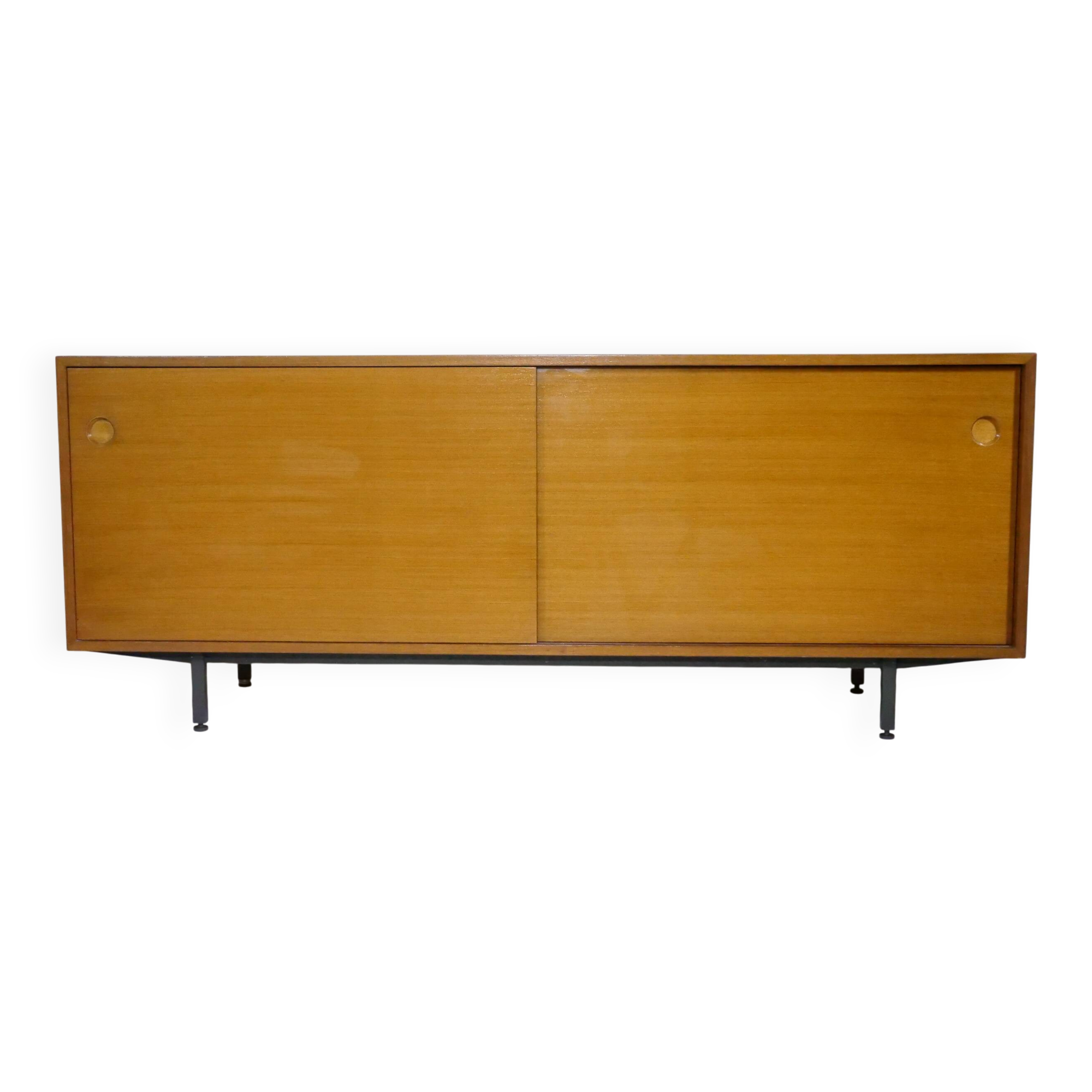 Teak sliding door sideboard by Ernst Martin Dettinger for Bormann, 1960s