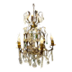 Italian crystal tole chandelier, 1960s