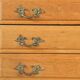 Vintage 1960s Danish three-drawer Oak Side Table, Henning Kjærnulf style