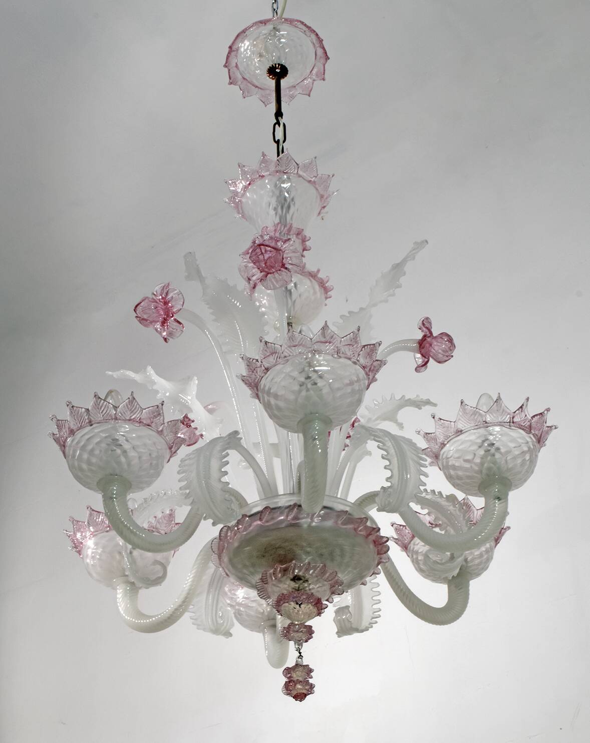 20th Century Modern Venetian Murano Glass Chandelier "Ca'rezzonico" Style