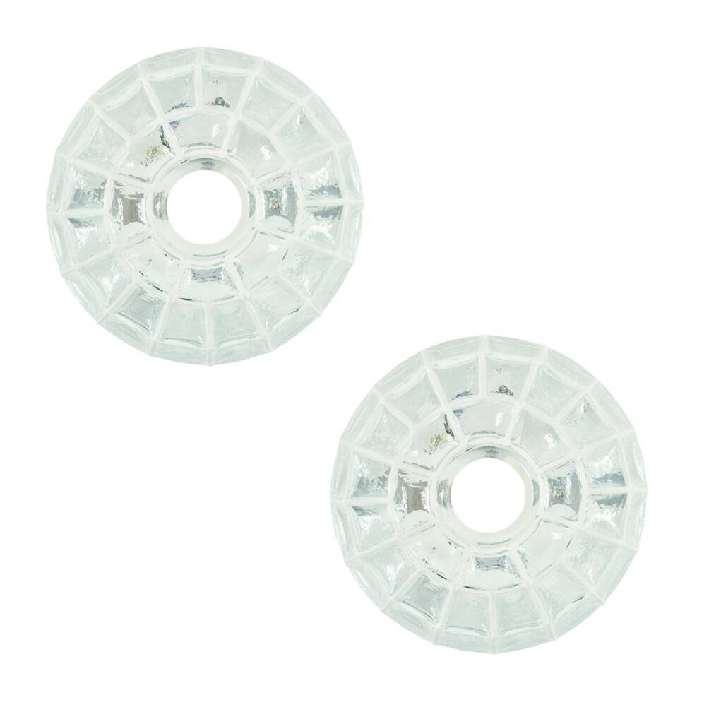 Mid-century modern white iron glass flush mount or ceiling light from limburg, germany, 1960s