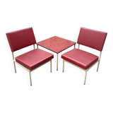 Chairs and coffee table by Anonima Castelli from Castelli / Anonima Castelli, Italy, 1950s, set of 3.