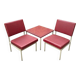 Chairs and coffee table by Anonima Castelli from Castelli / Anonima Castelli, Italy, 1950s, set of 3.