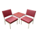 Chairs and coffee table by Anonima Castelli from Castelli / Anonima Castelli, Italy, 1950s, set of 3.