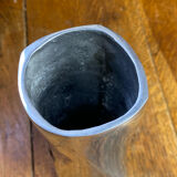 Twisted aluminium vase